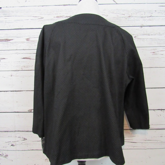 NWT Style & Co Woman black white dotted jacket - Picture 4 of 5